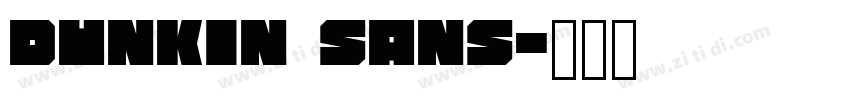 Dunkin Sans字体转换